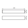 Oprawa Liniowa Lampa Sufitowa LED T8 G13 18W 60cm Natynkowa Czarna ALIN Kanlux