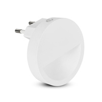 Lampka orientacyjna Lampka nocna LED 0.45W 3000K Z czujnikiem zmierzchu Okrągła Biała Samsung Chip VT-86 V-TAC