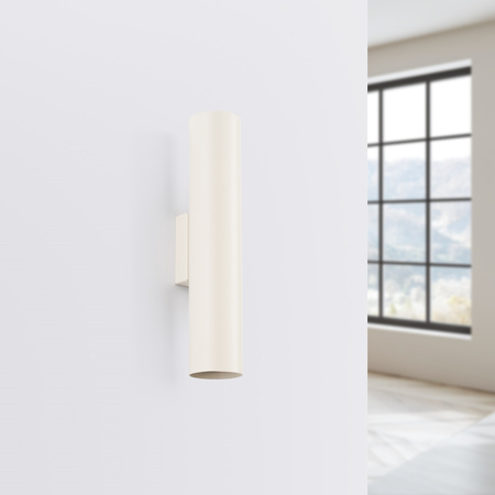 Lampa Ścienna Kinkiet Tuba Spot 2x GU10 Beżowa Lagos Ocean Green SL.1483 Sollux