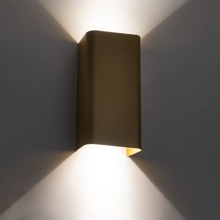 Kinkiet Ścienny Lampa Natynkowa 2x GU10 Złota Glamour BERGEN 10455 Nowodvorski