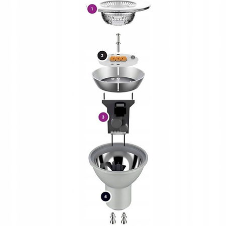 Żarówka IQ - LED GU10 4,5W 355lm 6500K Zimna 110° KANLUX