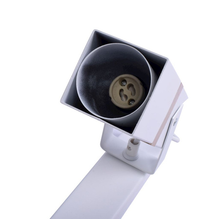 Lampa sufitowa w stylu skandynawskim loft biała MiLAGRO VIDAR 2x GU10 Metal + drewno