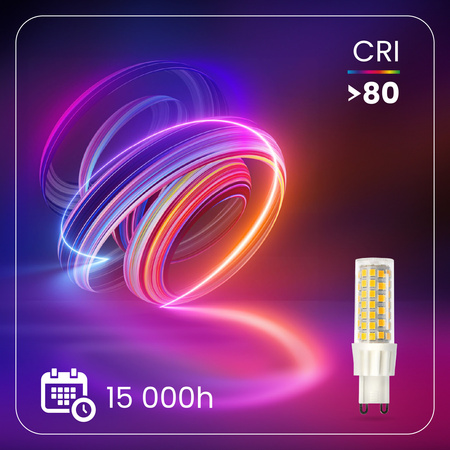 Żarówka LED G9 Kapsułka 10W = 75W 970lm 4000K Neutralna 360° LUMILED
