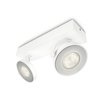 Lampa Sufitowa Reflektor LED 9W 1000lm 2200-2700K Ściemnialna WarmGlow Biała Clockwork Philips