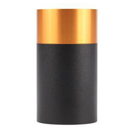 Oprawa Natynkowa Halogenowa Tuba Reflektor Spot GU10 Okrągła Czarna Złota Klemens Masterled