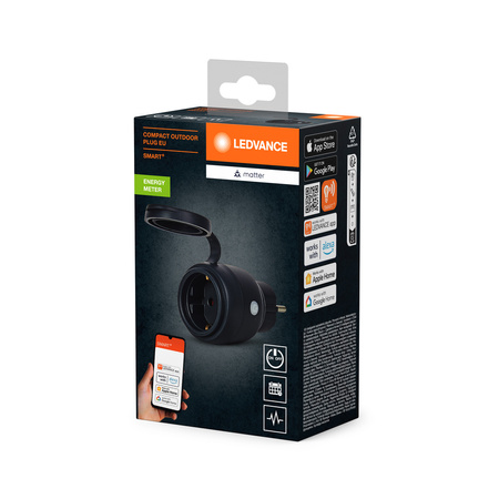 Inteligentne Gniazdko Sieciowe Wtyczka EU 230V 16A SMART+ Matter WiFi Plug Ledvance