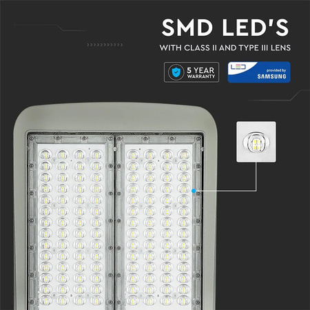 Lampa Oprawa Uliczna LED 100W 5700K Ściemnialna SAMSUNG CHIP VT-102ST V-TAC