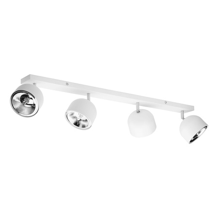 Lampa Sufitowa ALTEA WHITE Spot Listwa Biało-Srebrna Nowoczesna 4xES111 GU10 3417 TK Lighting