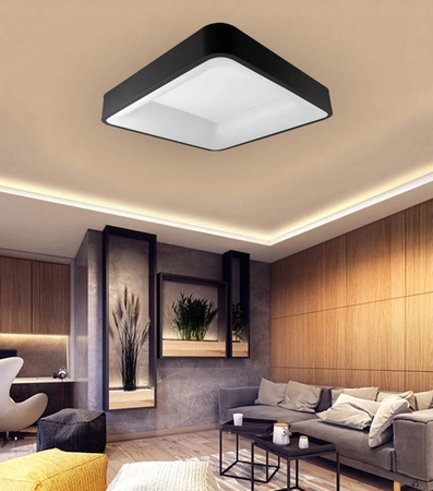 Lampa sufitowa PLAFON LED żyrandol GALAXIS ARIES 54W 3000K-6500K czarny + pilot