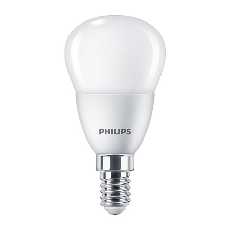Żarówka LED E14 5W = 40W 470lm 2700K Ciepła KULKA PHILIPS