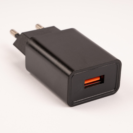 Ładowarka Zasilacz 1x USB 5V/1A DC Adapter Lampek Biurkowych Czarny Lumiled