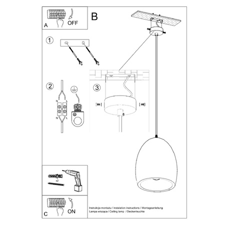 Lampa Sufitowa Wisząca Zwis E27 Okrągła Biała Nowoczesna Flawiusz Sollux