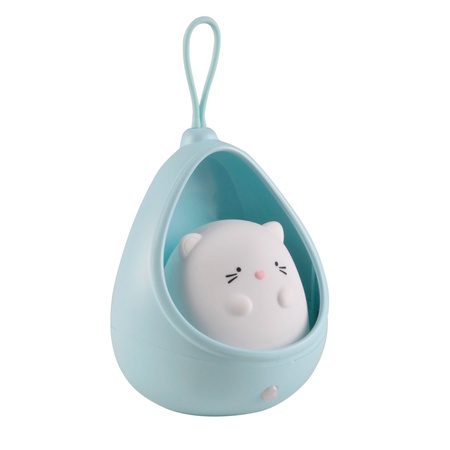 Lampka Dekoracyjna LED Akumulatorowa 0.5W 3000K Ciepła Niebieski Kitty Sanico Goldlux