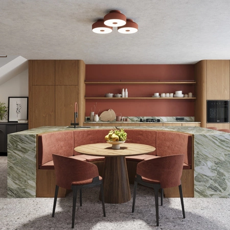 Plafon LED Lampa Sufitowa 4x E27 Ochra czerwona OMIQ Crimson SL.1681 Sollux