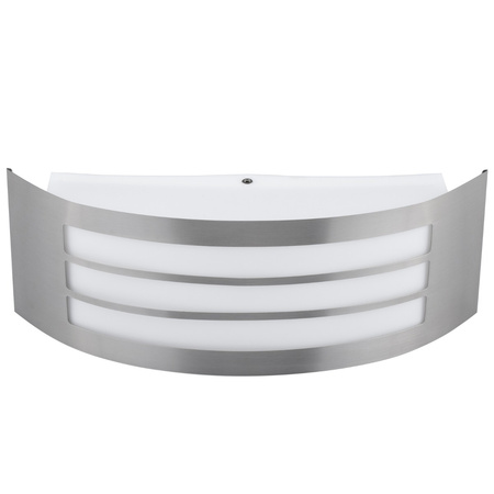 Kinkiet Ogrodowy Elewacyjny Lampa Zewnętrzna E27 INOX IP44 DORIS