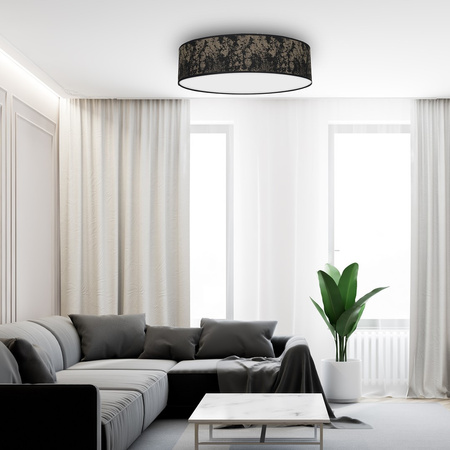 Plafon LED Lampa Sufitowa SATINO Złota 3xE27 Ø50cm Milagro