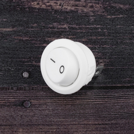 Włącznik przełącznik meblowy kołyskowy ON/OFF biały