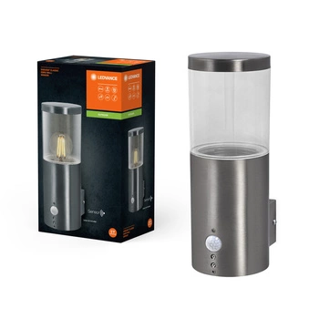 Lampa Ogrodowa Zewnętrzna Kinkiet Elewacyjny LED E27 IP44 IK03 Srebrny Endura Ledvance