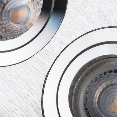 Oprawa sufitowa PODWÓJNA halogenowa podtynkowa SEIDY MR16 Gx5,3 aluminium Kanlux