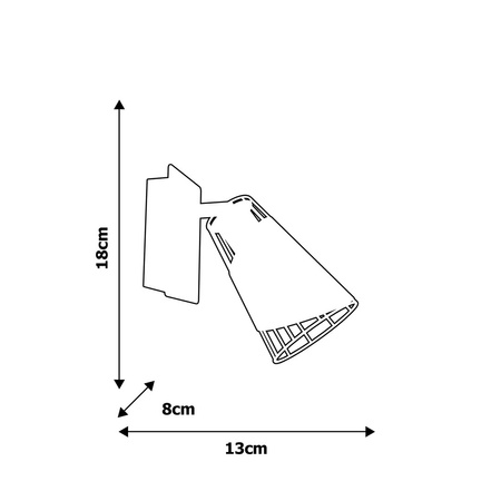 Lampa Ścienna Kinkiet RICK 1xE14 Milagro