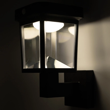 Kinkiet Solarny Lampa Elewacyjna LED 4000K IP44 Czujnik Ruchu i Zmierzchu MULION LUMILED