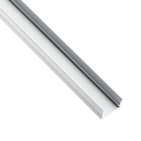Profil Aluminiowy Anodowany do taśm LED KM35 Srebrny Natynkowy Nawierzchniowy 2m
