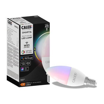 Żarówka Świeczka LED E14 SMART WiFi 4,9W 470lm RGB + CCT TUYA CALEX