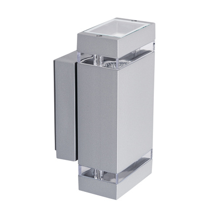 Kinkiet Lampa Zewnętrzna Elewacyjna 2x GU10 35W IP44 Szara KANLUX