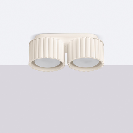 Oprawa Natynkowa 2x GX53 Aluminiowa Beżowy Aura Deep Space SL.1793 Sollux