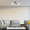 Lampa Sufitowa JOY Czarna Złota 3xE14 Milagro