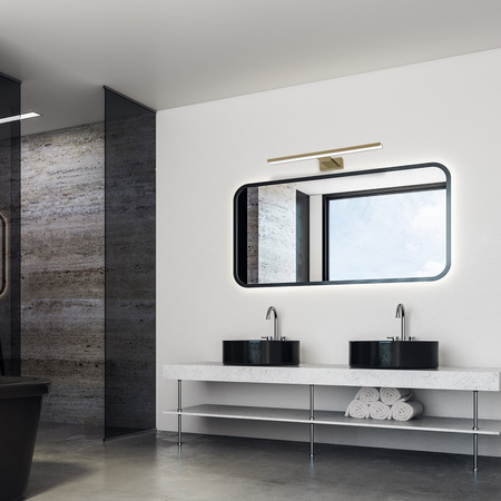 Lampa Ścienna Kinkiet SHINE Mosiądz 60cm 13,8W LED Milagro