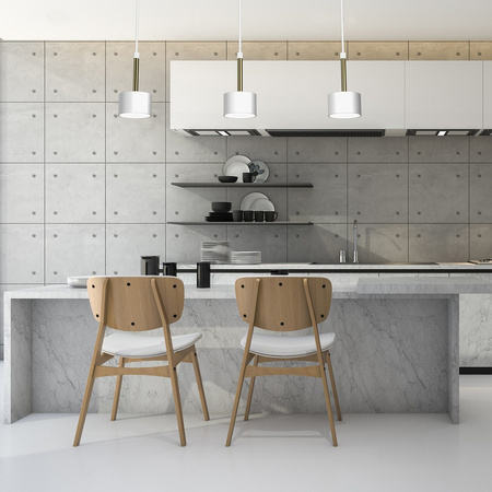 Lampa Wisząca Sufitowa ARENA Biała Złota 3xGX53 Listwa Milagro