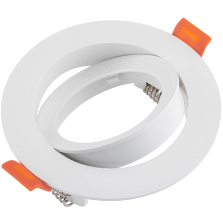 Zestaw Oprawa Halogenowa Podtynkowa VENTUS Biała Okrągła + Żarówka LED GU10 5W Ciepła 120° Lumiled