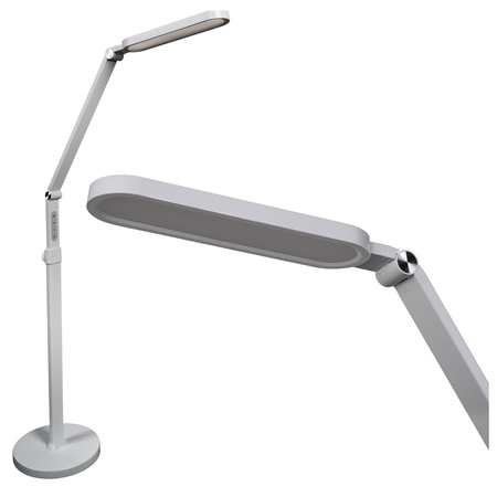 Lampa Podłogowa LED Biurkowa 13W 700lm CCT 120° Biała Ściemnialna Ferrara Sanico Goldlux