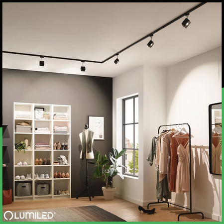 Łącznik Kątowy Narożny Czarny do Listew Szynowych Jednofazowych Szynoprzewodów LUMILED