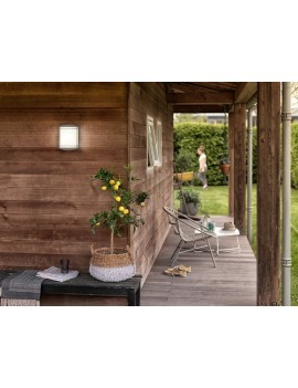 Kinkiet Ogrodowy Lampa Elewacyjna Zewnętrzna LED 6W 600lm 4000K IP44 Biała Antelope Philips