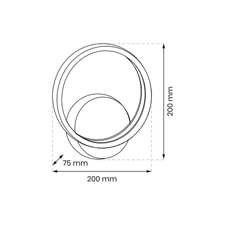 Lampa Ścienna Kinkiet VERTIGO 12W LED Milagro