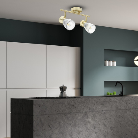 Lampa Sufitowa BEST Złota 2xE14 Milagro