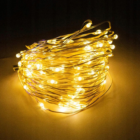 Girlanda Solarna Ogrodowa OZDOBNA Łańcuch Świetlny 300 LED 32m Ciepła Barwa