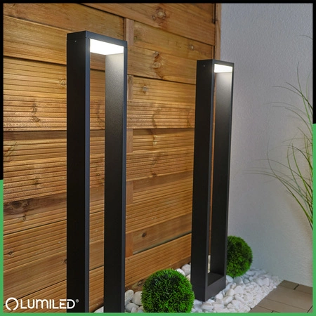 Lampa Ogrodowa Słupek Zewnętrzny Stojący LED 10W HOSTA 80cm LUMILED