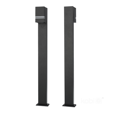 Lampa ogrodowa LED QUAZAR 12 GU10 IP44 KOBI ALUMINIUM CZARNA