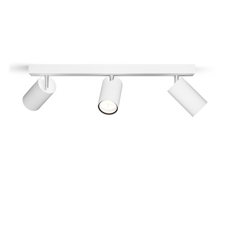 Lampa Sufitowa Reflektor 3x GU10 IP44 Biała Idris Philips