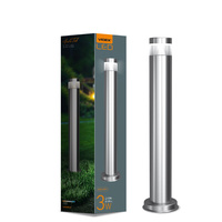 Lampa Ogrodowa Zewnętrzna SŁUPEK 60cm IP54 3W 300lm 2700k Ciepła Srebrny LUKAS Videx