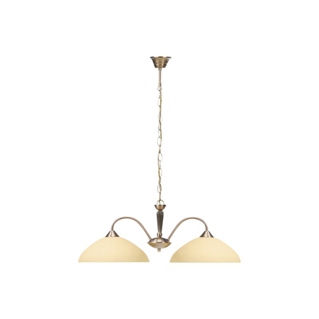 Lampa Sufitowa Wisząca Żyrandol 2x E27 Brązowy Klasyczny Regina Rabalux
