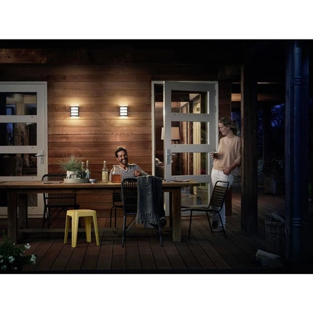 Kinkiet Ogrodowy Lampa Elewacyjna Zewnętrzna LED 3.8W 800lm 2700K metal Python Ultra Efficient Philips