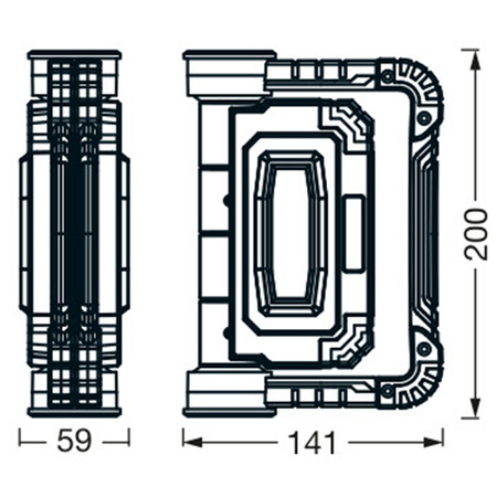 Naświetlacz Halogen LED Lampa Akumulatorowa Robocza 7W Przenośny Reflektor Worklight Ledvance