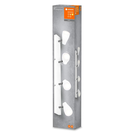 Lampa Sufitowa LED Reflektor Regulowany Spot 4-Punktowy 17.2W GU10 Biały Pear LEDVANCE