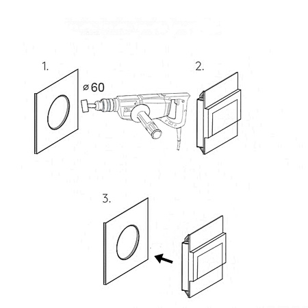 Oprawa schodowa LED Ziko biała 1,5W 4000K Neutralna KM LUMILED
