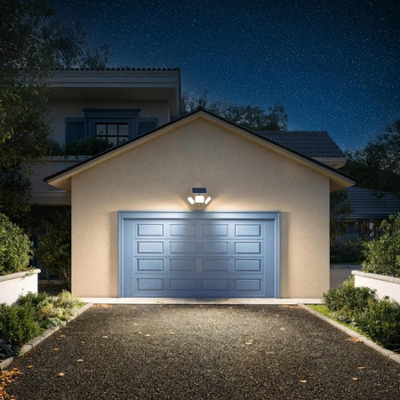 Lampa Solarna Naświetlacz Solarny 24.5W 4000lm 3000K Ciepła IP65 Biały z Czujnikiem Ruchu UltraEfficient Zyren Philips