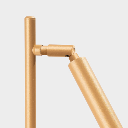 Lampa Biurkowa Stojąca Stołowa Nocna Szkolna 1x G9 Złota Pastelo Ocean Green SL.1470 Sollux